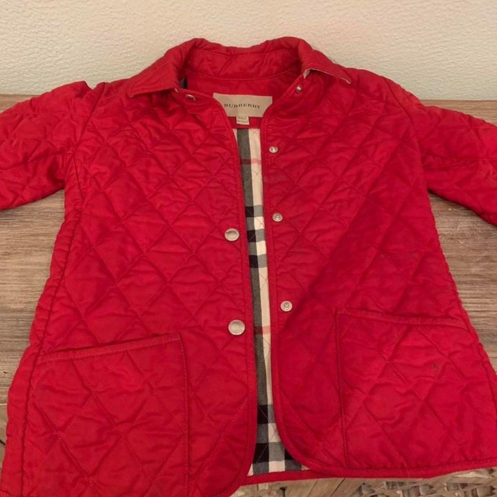 Girls EUC Burberry Jacket- size 8